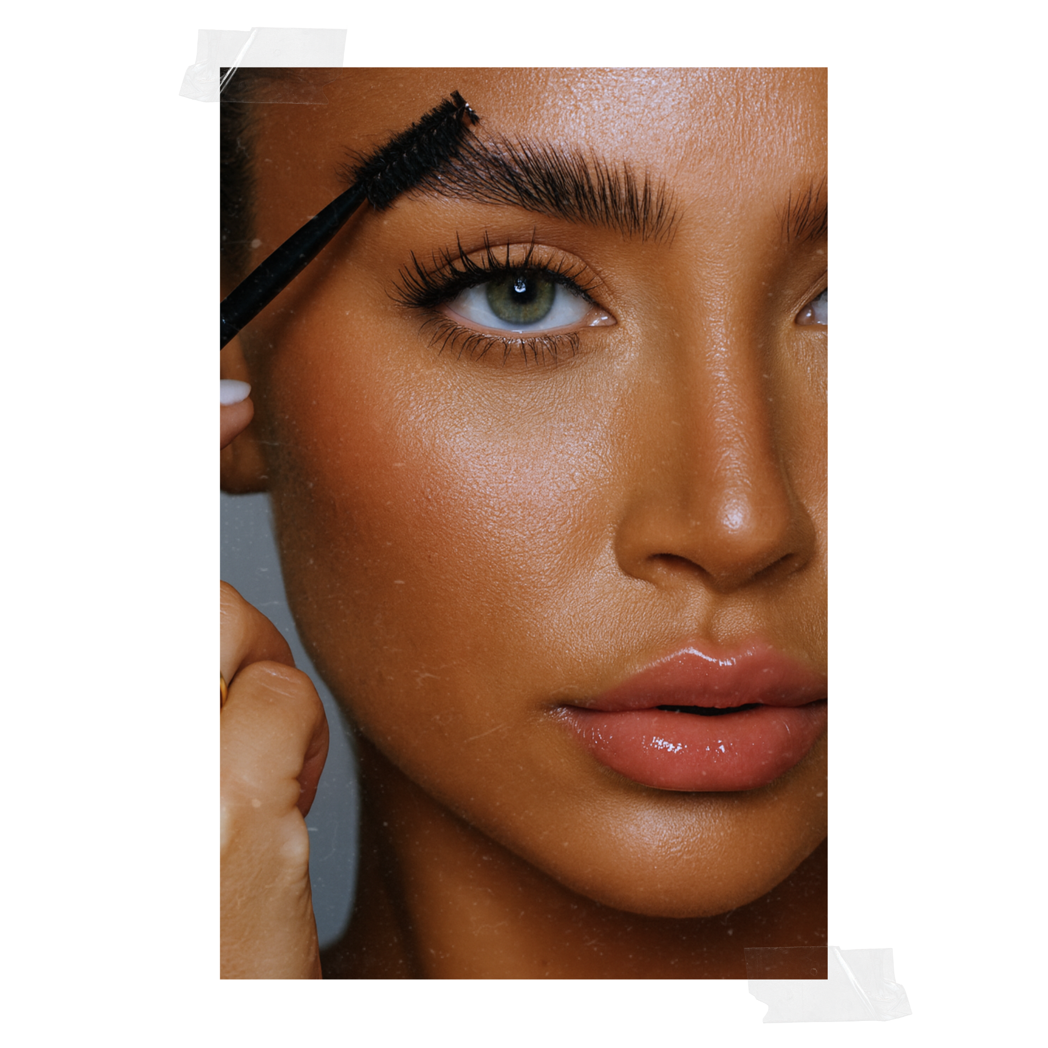 Model met brow lamination in Velp